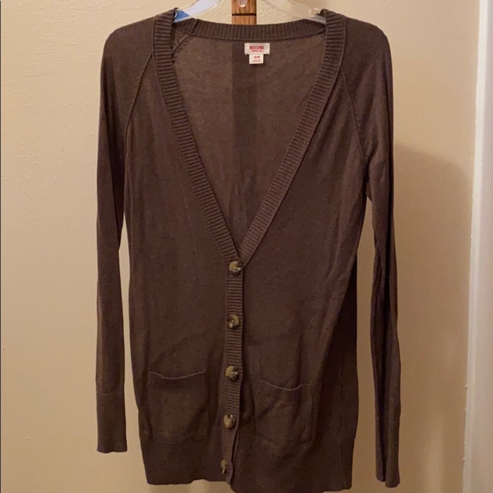 Brown cardigan